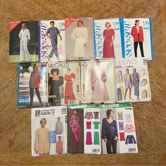 Vintage Lot Of 12 See& Sew, McCall’s, New Look, Stitch N Save, Sewing With Nancy - Picture 1 of 7